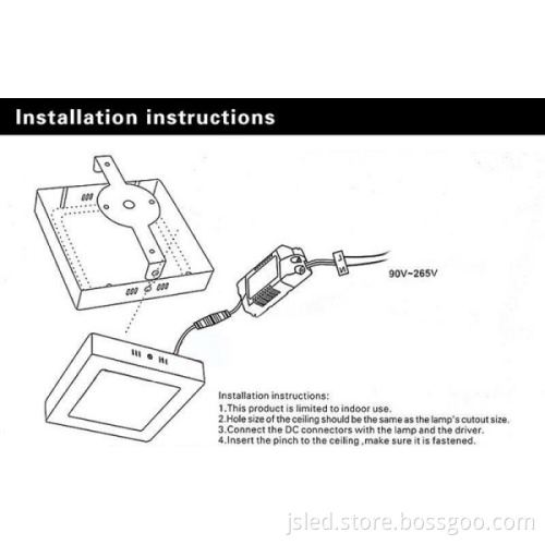 Square Surface Mounted LED Down Light